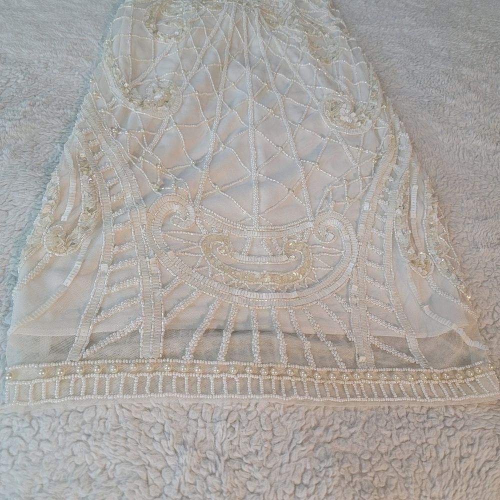 NWT French Connection pearl embellished cage dress - Picture 5 of 13